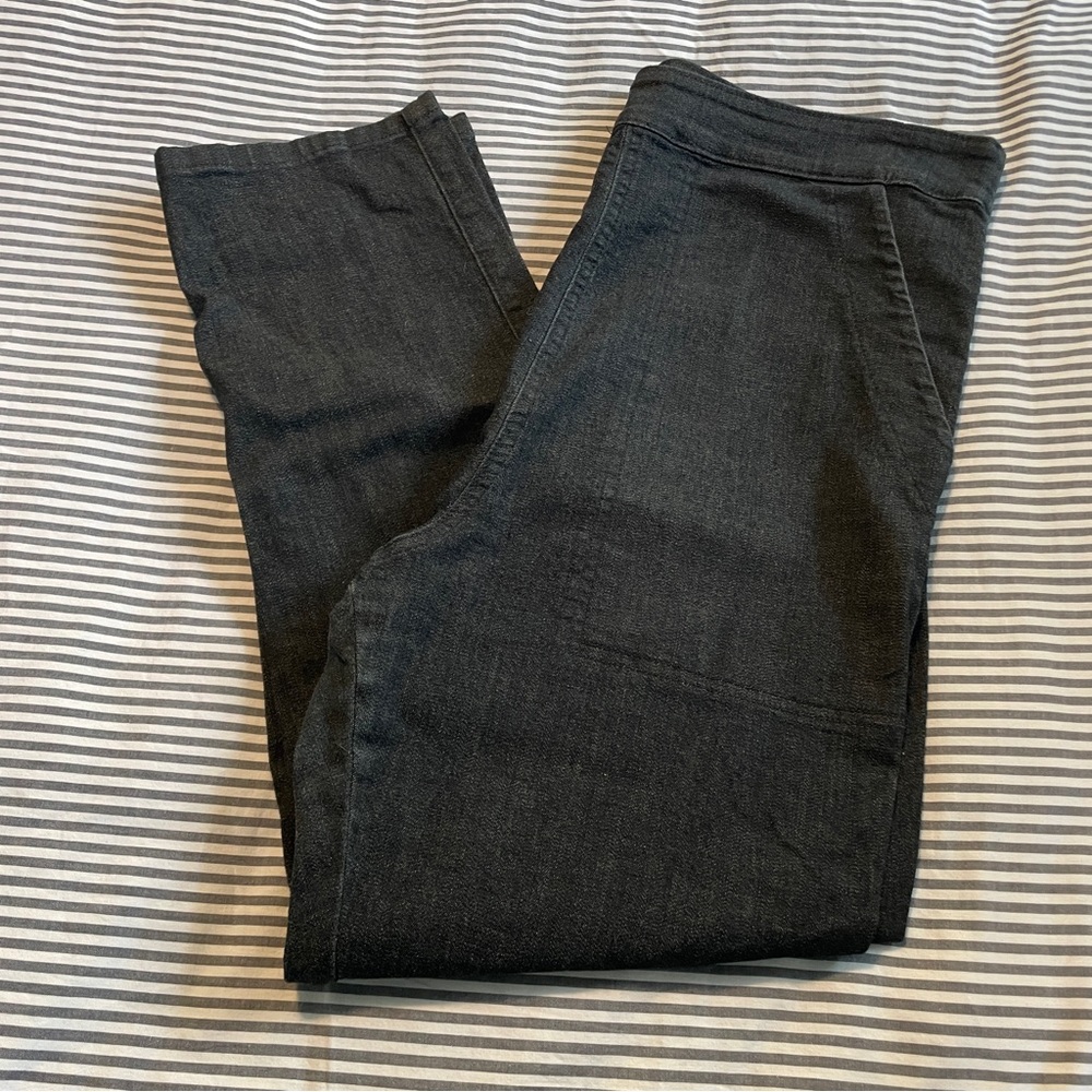 Prairie Underground large cropped denim side zip